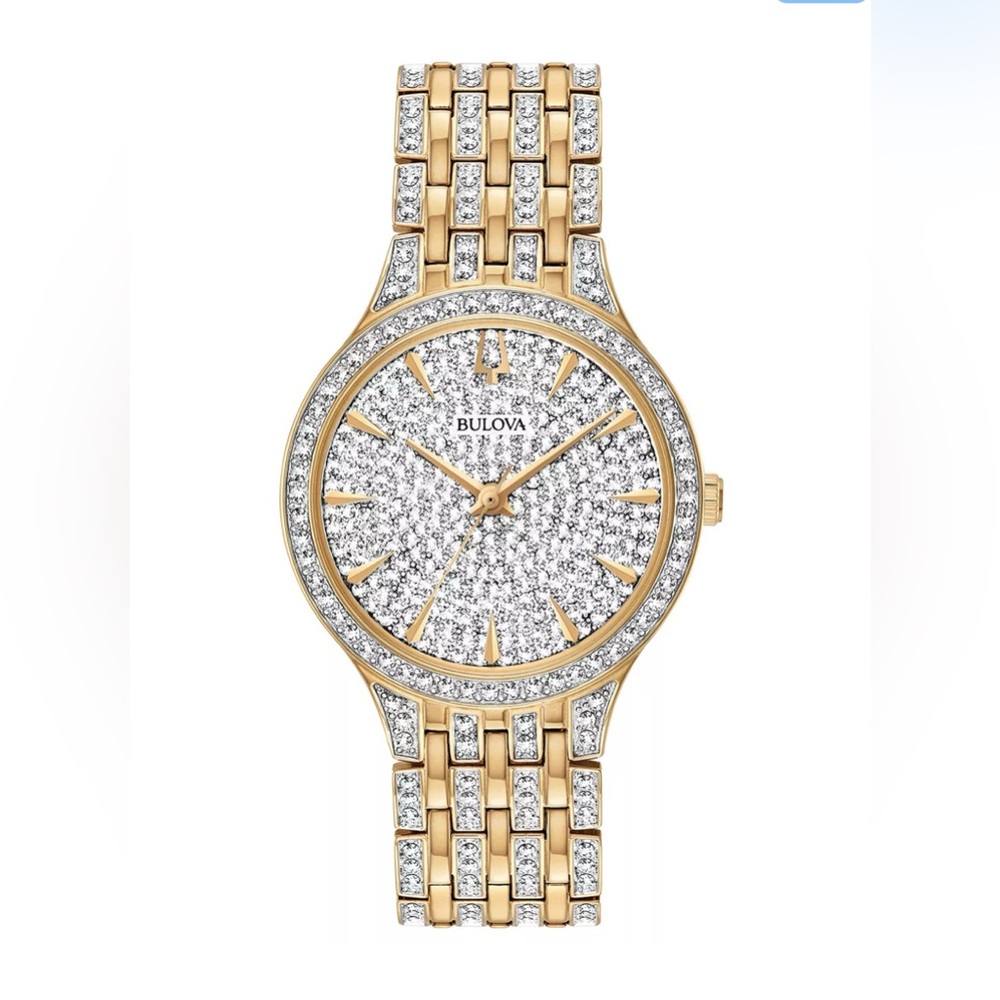Women's Phantom Gold-Tone Crystal-Accent Stainless Steel Bracelet Watch 32mm